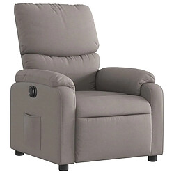 Avis vidaXL Fauteuil inclinable électrique Taupe Tissu