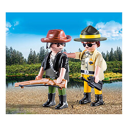 Playmobil® PLAYMOBIL 9217 Wild Life - PLAYMOBIL DuoPack Garde forestier et braconnier