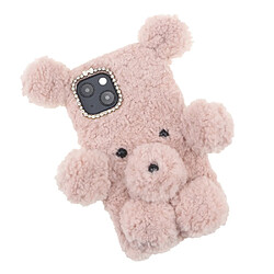 Coque en TPU Poupée ours en peluche 3D rose pour votre Apple iPhone 13 mini 5.4 pouces