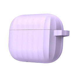 Coque en silicone antichoc (prise en charge de la charge sans fil) violet pour votre Apple AirPods Pro