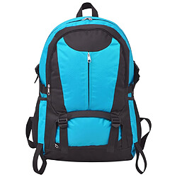 vidaXL Sac à dos de randonnée 40 L Noir et bleu