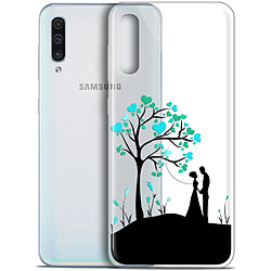 Caseink Coque Pour Samsung Galaxy A50 (6.4 ) [Gel HD Collection Love Saint Valentin Design Sous l'arbre - Souple - Ultra Fin - Imprimé en France]