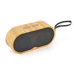 Yonis Mini Enceinte Bluetooth Bois Vintage FM Radio