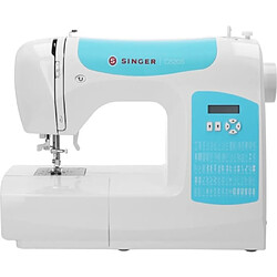 SINGER M2105 Machine à Coudre 80 Points Automatique Plastique Métal Blanc