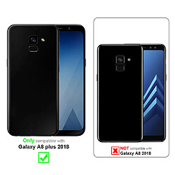 Cadorabo Coque Samsung Galaxy A8 PLUS 2018 Etui en Bleu