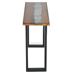 Maison Chic Table console | Meuble d'entrée | Table d'appoint Teck 100 x 35 x 75 cm -GKD87267 pas cher