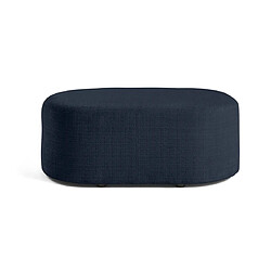 Bestmobilier Miro - pouf en velours texturé pas cher