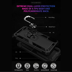 Coque en TPU Anti-chute hybride avec béquille noir pour votre LG K22