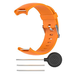 Avis Wewoo Bracelet pour montre connectée Smartwatch avec en silicone Garmin Approach S3 Orange