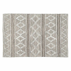 BigBuy Home Tapis Blanc Gris 60 % Coton 40 % Polyester 160 x 230 cm