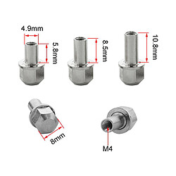 Adaptateur D'entraînement De Moyeu Hexagonal De Roue En Laiton RC 4 Pièces Pour Chenille Axiale Scx10 RC 15mm pas cher