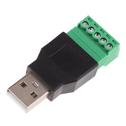 Acheter 4 Pièces Connecteurs Mâles USB Type A à 5 Broches Adapter Connector