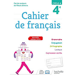 Cahier de français 4e, cycle 4