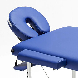 Avis Bodyline - Healt And Massage Table de massage pliante en aluminium portable 2 zones 210 cm Shiatsu, Couleur: Bleu