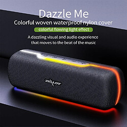 Universal Bluetooth 5.0 haut-parleurs HIFI STEREO STEREO SUNWOOFER CARTE TF Carte TF 1800MAH Portable portable sans fil étanche avec micro | Haut-parleurs portables (noir)