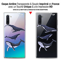 Avis Caseink Coque arrière Samsung Galaxy Note 10 (6.3 ) Gel HD [ Nouvelle Collection - Souple - Antichoc - Imprimé en France] Les 3 Baleines