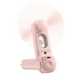 (Rose) Ventilateur de Pulvérisation Portable USB 3 EN 1 Ventilateur d'humidification de Bureau Portatif Pliable à 2 Vitesses pas cher