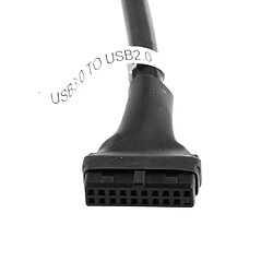 2pcs USB 3.0 20pin Femelle à USB2.0 9pin Mâle Câble Adaptateur Pour Carte Mère pas cher