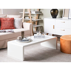 Beliani Table basse MDF Blanc MILWAUKEE