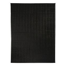 Thedecofactory FLOCK - Tapis en simili cuir noir 140x190 