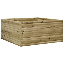 vidaXL Jardinière 100x100x46 cm bois de pin imprégné