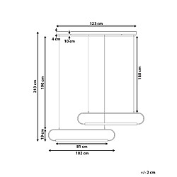 Avis Beliani Lampe suspension LOGONE Métal Noir