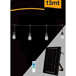 Tradex LUMINEUSE AVEC PANNEAU SOLAIRE 10 AMPOULES E27 WATERPROOF IP65 S20A-10M