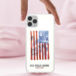 Avis Us Polo U.S Polo Coque pour iPhone 11 Pro Max American Flag Antichoc Blanc