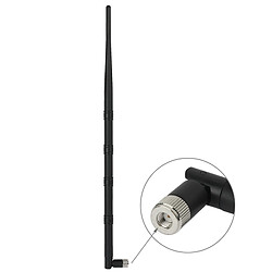 Wewoo Antenne noir pour réseau de routeur 4 sections Haute qualité 2.4GHz 15dBi RP-SMA