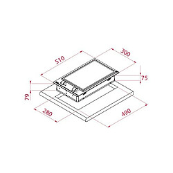 Teka Domino teppanyaki YZC 32600 XFL, Teppanyaki, 30 cm, 2400 w pas cher