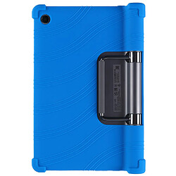 Coque en silicone flexible avec béquille pliable bleu foncé pour votre Lenovo Yoga Tab 11