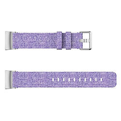 Avis Wewoo Bracelet montre en nylon tissé à la vanille pour Fitbit Charge 3 (violet clair)