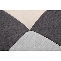 Vente-Unique Canapé d'angle convertible en tissu ROMANE - Gris - Angle gauche