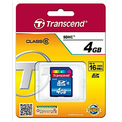 Transcend Secure Digital SDHC Card 4 GB