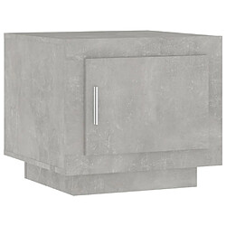 Maison Chic Table basse,Table Console Table d'appoint, Table pour salon Gris béton 51x50x45 cm Bois d'ingénierie -MN89021