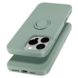 Avizar Coque pour iPhone 16 Pro Max Bague Support Silicone Flexible Vert