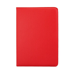 Wewoo Housse Étui rouge pour Samsung Galaxy Tab A 9.7 / P550 Litchi Texture 360 degrés de rotation en cuir de protection avec support