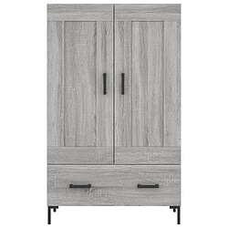 Acheter vidaXL Buffet haut sonoma gris 69,5x31x115 cm bois d'ingénierie