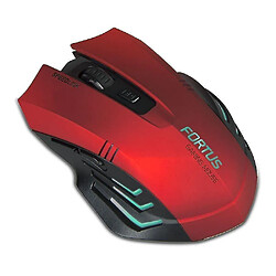 Universal Souris de jeu optique sans fil Fortus - rouge / noir (SL-680100-BK-01)