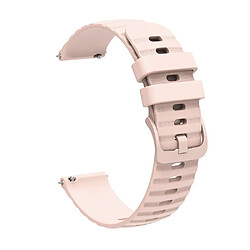 Bracelet en silicone points en forme de vague 18mm, réglable pour votre Garmin Venu 2S/Vivomove 3S/Vivoactive 4S - rose