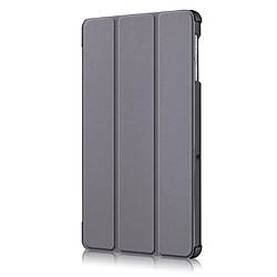 Acheter Etui en PU triple pli avec support gris pour votre Samsung Galaxy Tab S5e SM-T720/SM-T725