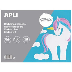 Apli Agipa Bloc de carton 10 feuilles blanche