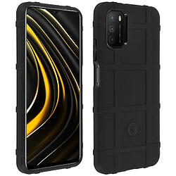 Avizar Coque Xiaomi Poco M3/Redmi 9T Carreaux Relief Renforcé Anti-trace