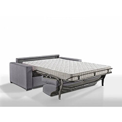 Inside 75 Canapé convertible EXPRESS PREMIUM 120 cm sommier lattes RENATONISI matelas BULTEX velours anthracite