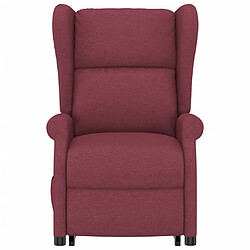 Avis vidaXL Fauteuil de massage Rouge bordeaux Tissu