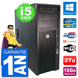 PC Tour HP Z210 Intel Core i5-2400 RAM 16Go Disque Dur 2To Windows 10 Wifi - Occasion