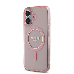 Guess Maroquinerie GUESS Coque iPhone 16 MagSafe - Rose