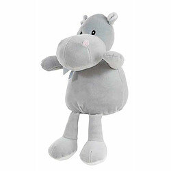 BigBuy Kids Jouet Peluche Gris Doux Hippopotame 30 cm