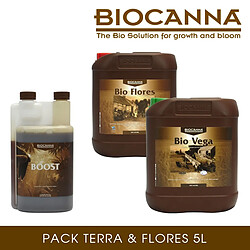 Pack engrais BIO Vega & Flores 5 litres BIOCANNA