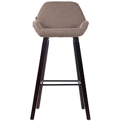 Non Tabouret de bar Newnan en tissu 4 pieds structure noyer (chêne)